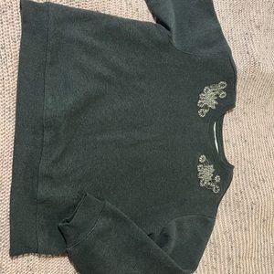 Express rhinestone sweater size large